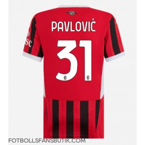 AC Milan Strahinja Pavlovic #31 Replika Hemmatröja Damer 2024-25 Kortärmad